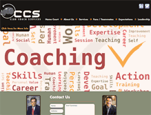Tablet Screenshot of clubcoachservices.com